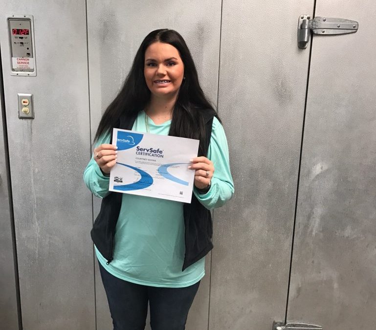 Two culinary students earn ServSafe Certification