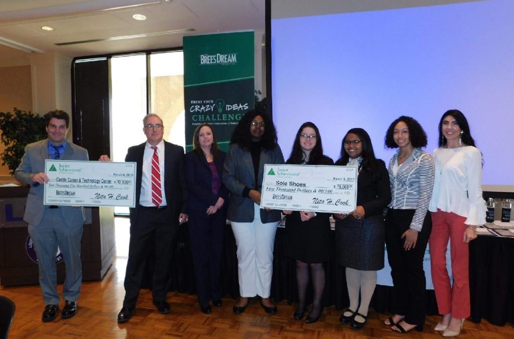 CCTC students win FIRST place in the NWLA Junior Achievement Drew Brees Foundation Trust Your Crazy Ideas Challenge