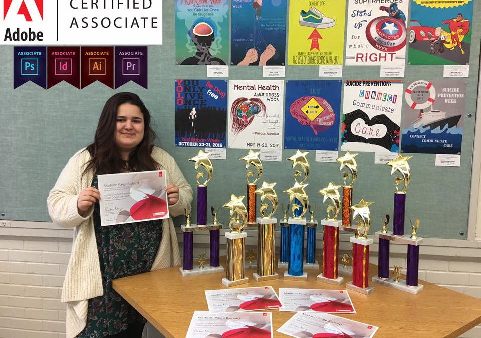 Commercial Art students earn Adobe Certified Associate Design Specialist